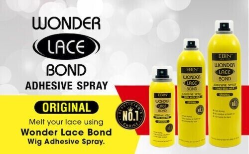 EBIN Wonder lace Bond Adhesive Spray -Extra mega hold Original 180ml/6.08 fl.oz