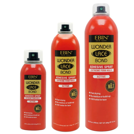 EBIN Wonder lace Bond Adhesive Spray -Extreme mega hold Active 80ml/2.7 fl.oz