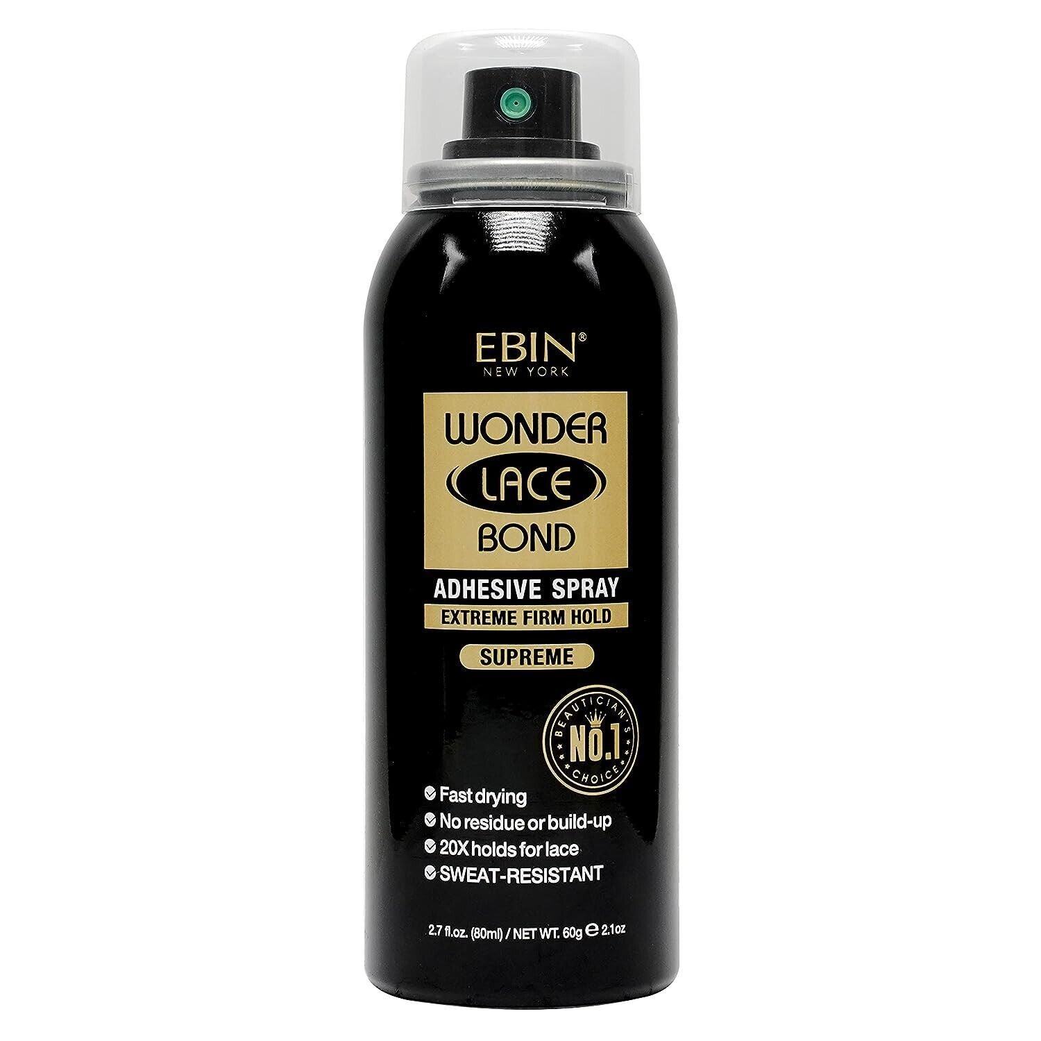 EBIN Wonder lace Bond Adhesive Spray -Extreme mega hold Supreme 80 ml/2.7 fl.oz