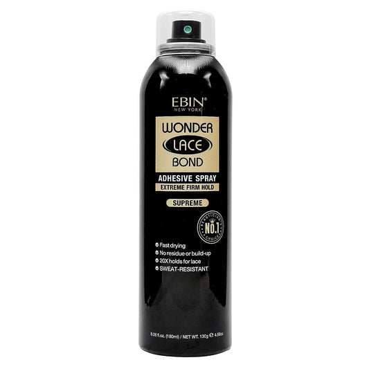 EBIN Wonder lace Bond Adhesive Spray -Extreme mega hold Supreme 180 ml/6.08 fl.oz