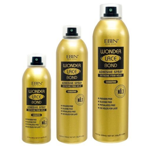 EBIN Wonder lace Bond Adhesive Spray -Extreme mega hold Sensitive 80 ml/2.7 fl.oz