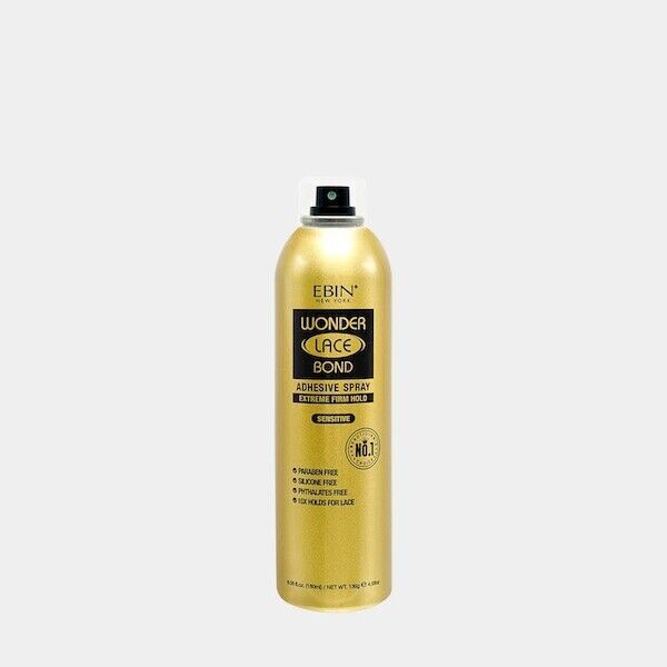 EBIN Wonder lace Bond Adhesive Spray -Extreme mega hold Sensitive 180 ml/6.08 fl.oz
