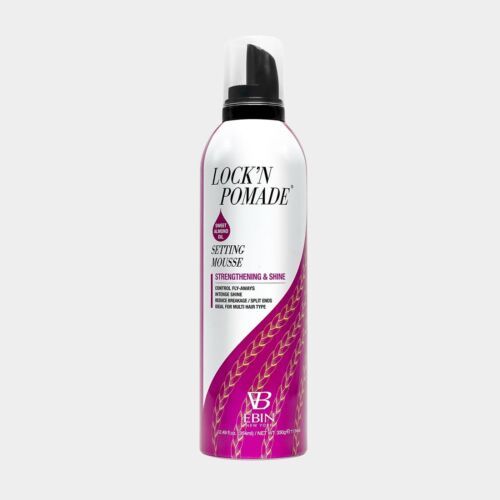 EBIN Braid Formula Strengthening & Shine Setting Mousse with Sweet Almond Oil -354ML/12.49 FL.OZ