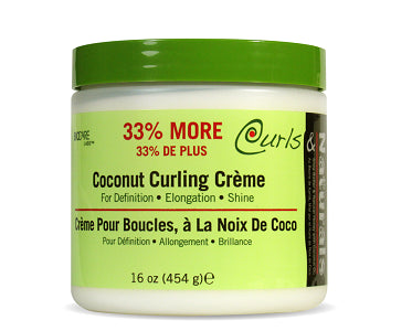 Curls & Naturals Coconut Curling Creme 16 oz/454 g