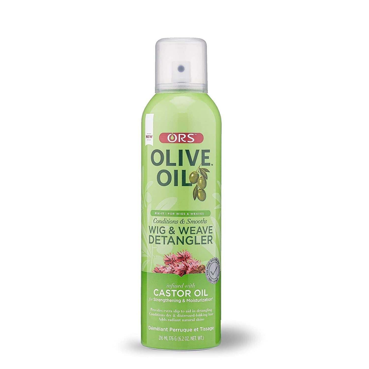 ORS Olive Oil Fix It Conditions & Smooths Wig & Weave Detangler With Castor Oil-216 ml/6.2 fl.oz
