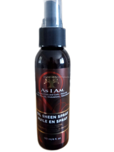 AS I AM Oil Sheen Spray With Marula ,Moringa & Argan Oil-120ml/4 fl.oz