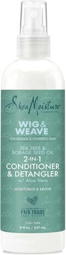 Shea Moisture Wig & Weave Tea Tree & Borage Seed OIL 2-in-1 Conditioner & Detangler-237ml/8 fl.oz