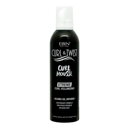 EBIN Curl & Twist  Xtreme Curl Volumizing Mousse-354ml/12.49 fl.oz