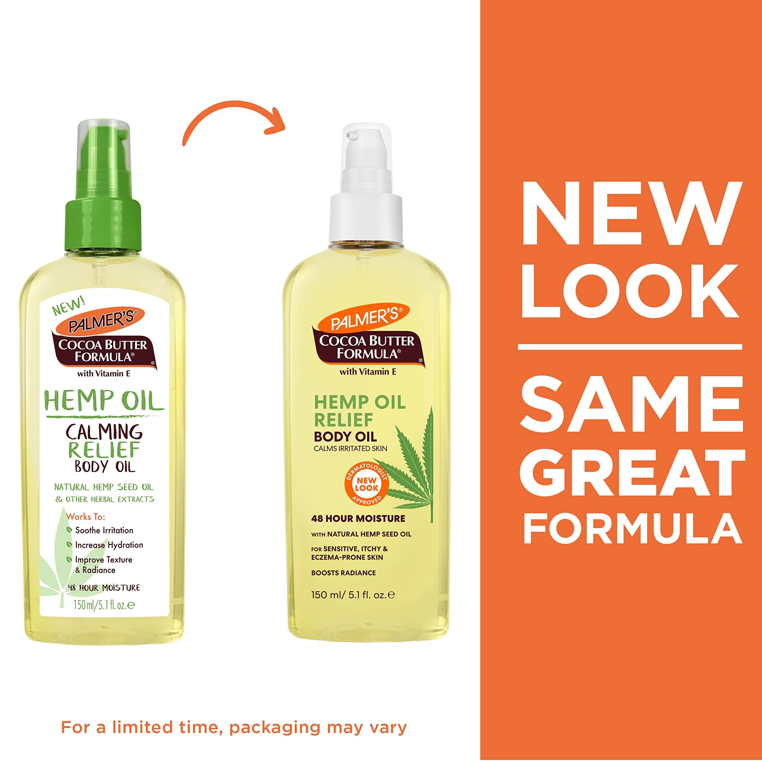 Palmers Cocoa Butter Formula Hemp Oil Calming Relief Body Oil-150ml/5.1 fl.o