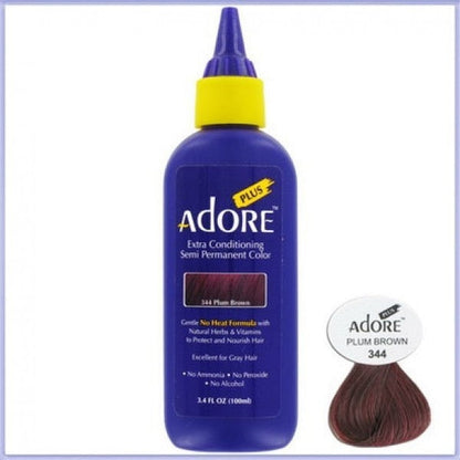 Adore Plus - Semi Permanent Hair Colour Dye 3.4oz/100ml