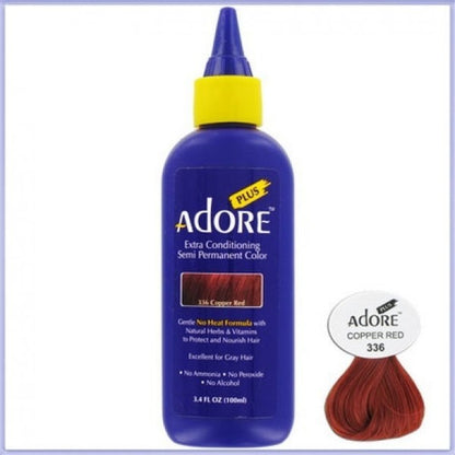 Adore Plus - Semi Permanent Hair Colour Dye 3.4oz/100ml