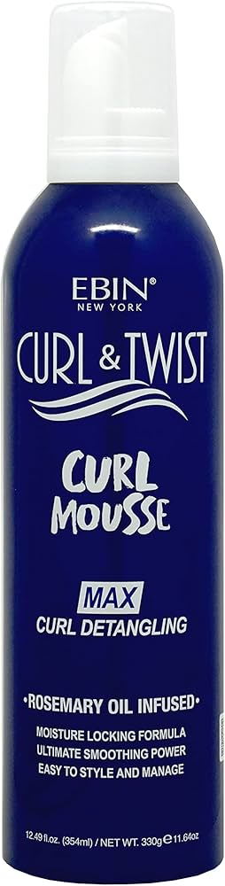 EBIN Curl & Twist Max Curl Detangling Mousse-354ml/12.49 fl.oz