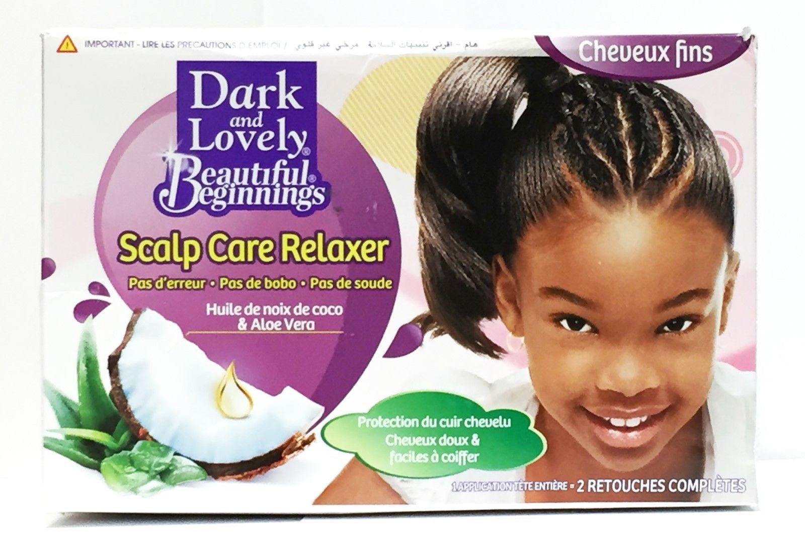DARK & LOVELY BEAUTIFUL BEGINNINGS SCALP CARE RELAXER - 1 FULL HEAD APPLICATION