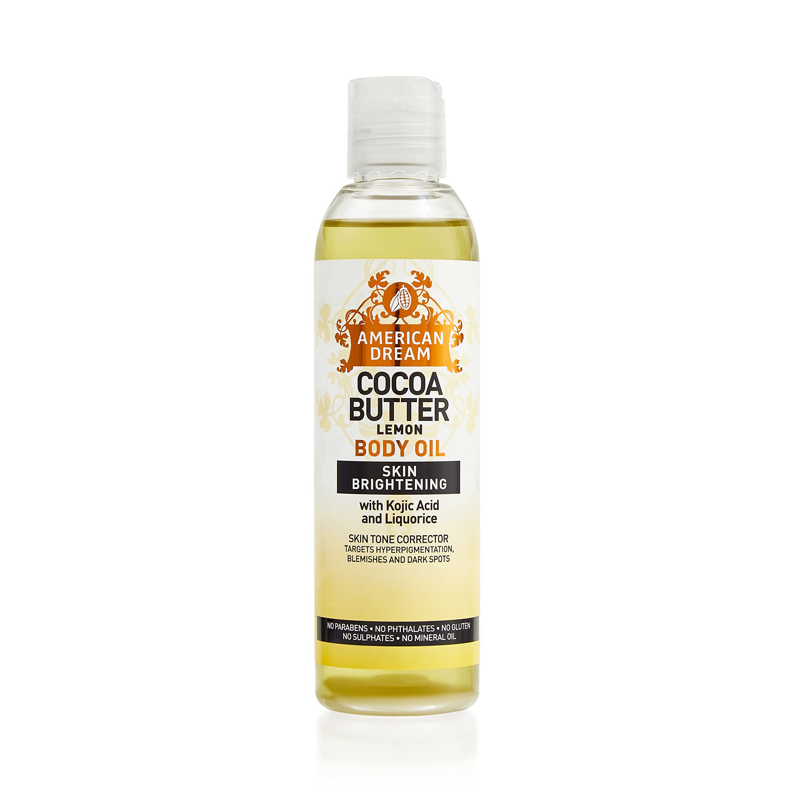 American Dream Skin Nourishing Cocoa Butter Body Oil Lemon  -200ml/6.76 fl.oz