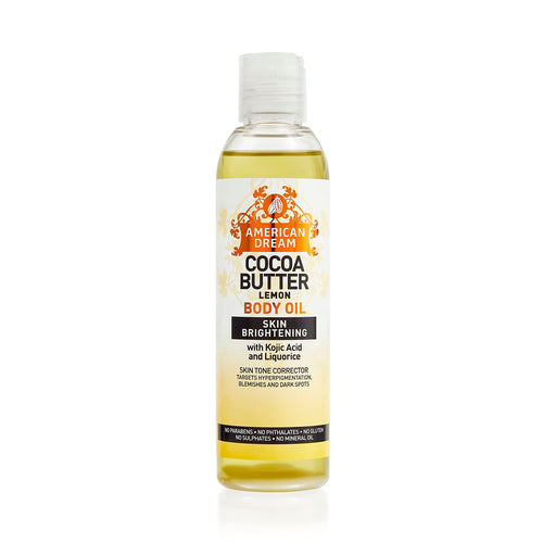 American Dream Skin Nourishing Cocoa Butter Body Oil Lemon  -200ml/6.76 fl.oz