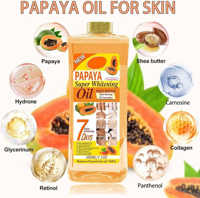 Veet Gold Papaya Super Whitening Oil 7 Days 1000ml