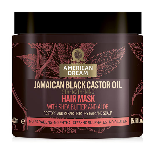 American Dream Jamaican Black Castor Oil Strengthening Hair Mask With Shea Butter & Aloe-443 ml