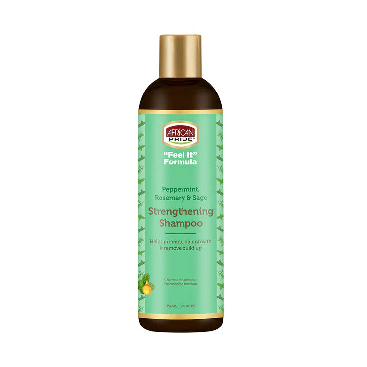African Pride Peppermint Rosemary & Sage Strengthening Shampoo-354 ml/12 fl.oz