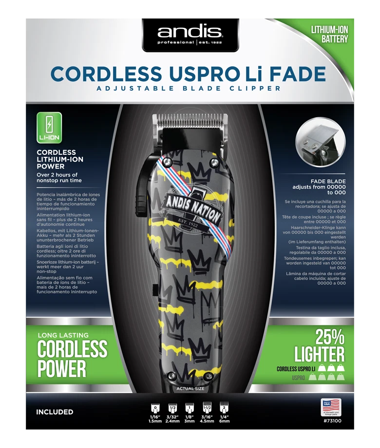 Andis Cordless USPRO Li Fade - Fade Limited Edition