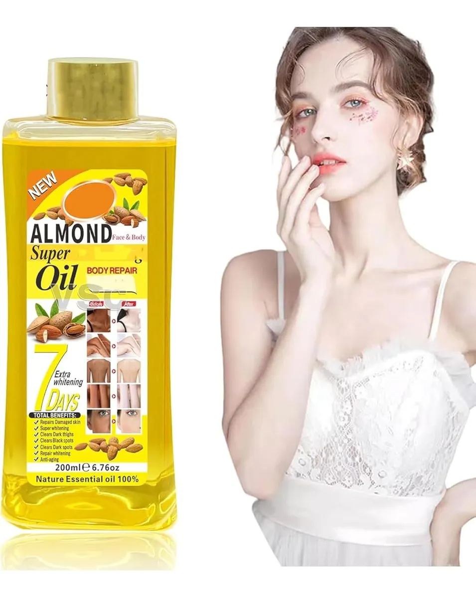 Veet Gold Almond Body Oil 200ml – Moisturizing & Super Whitening Body Repair