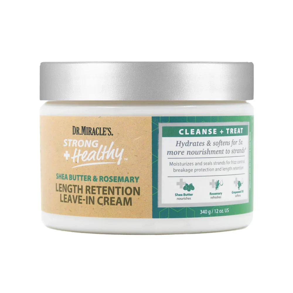Dr. Miracle's Shea Butter & Rosemary Length Retention Leave In Cream 340g/ 12oz.