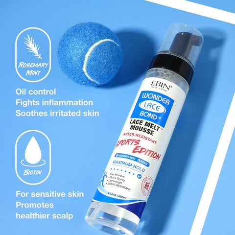 Ebin Wonder Lace Bond Lace Melt Mousse Sports Edition -250ml/8.5 fl.oz