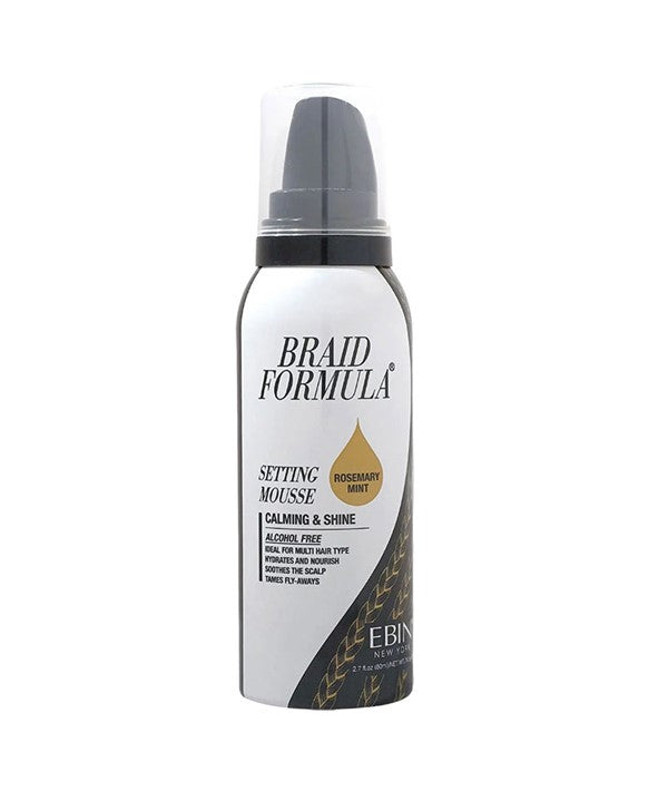 Ebin Braid Formula setting mousse calming and shine with rosemary mint-80ml/2.7 fl.oz