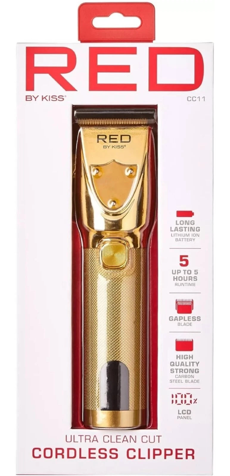 Red By Kiss Ultra Clean Cut Cordless Clipper - CC11