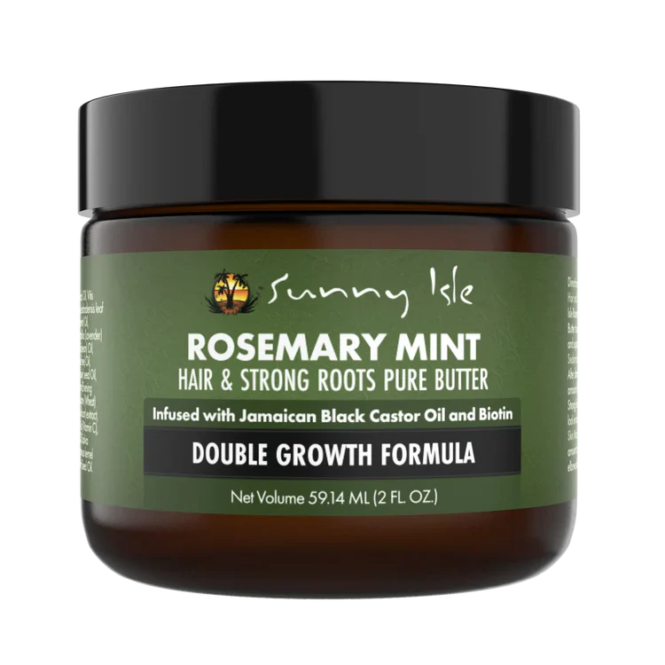 Sunny Isle Rosemary Mint Hair & Strong Roots Pure Butter Double Growth Formula -59ml/2 fl.oz