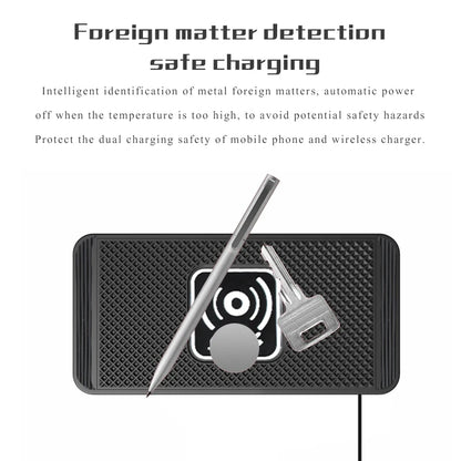 Wireless Car Charger Charging Pad 15w Non Slip Qi Fast Charger For Car Wireless Phone Charger For Android & IPhone 11/12/13/14