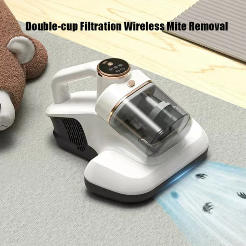 Wireless Bed Mite Remover Dust Mite Removal Vacuum Cleaner UV Mattress Dog Cat Hair Vacuum Cleaner For Pillows Sofas Carpets