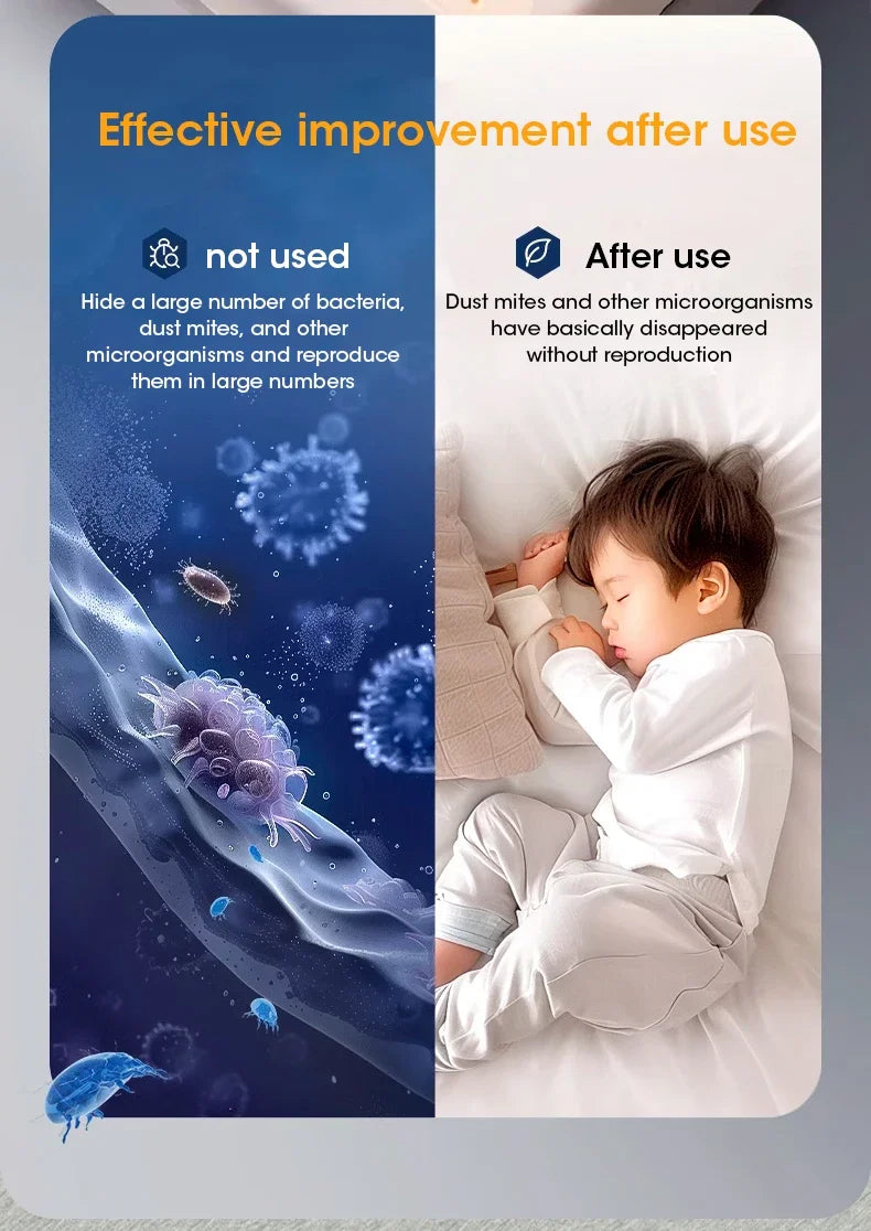 Wireless Bed Mite Remover Dust Mite Removal Vacuum Cleaner UV Mattress Dog Cat Hair Vacuum Cleaner For Pillows Sofas Carpets