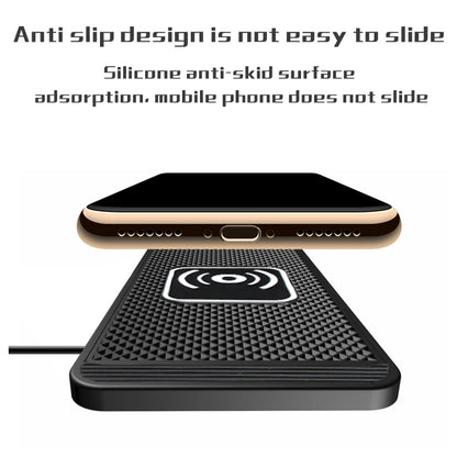 Wireless Car Charger Charging Pad 15w Non Slip Qi Fast Charger For Car Wireless Phone Charger For Android & IPhone 11/12/13/14