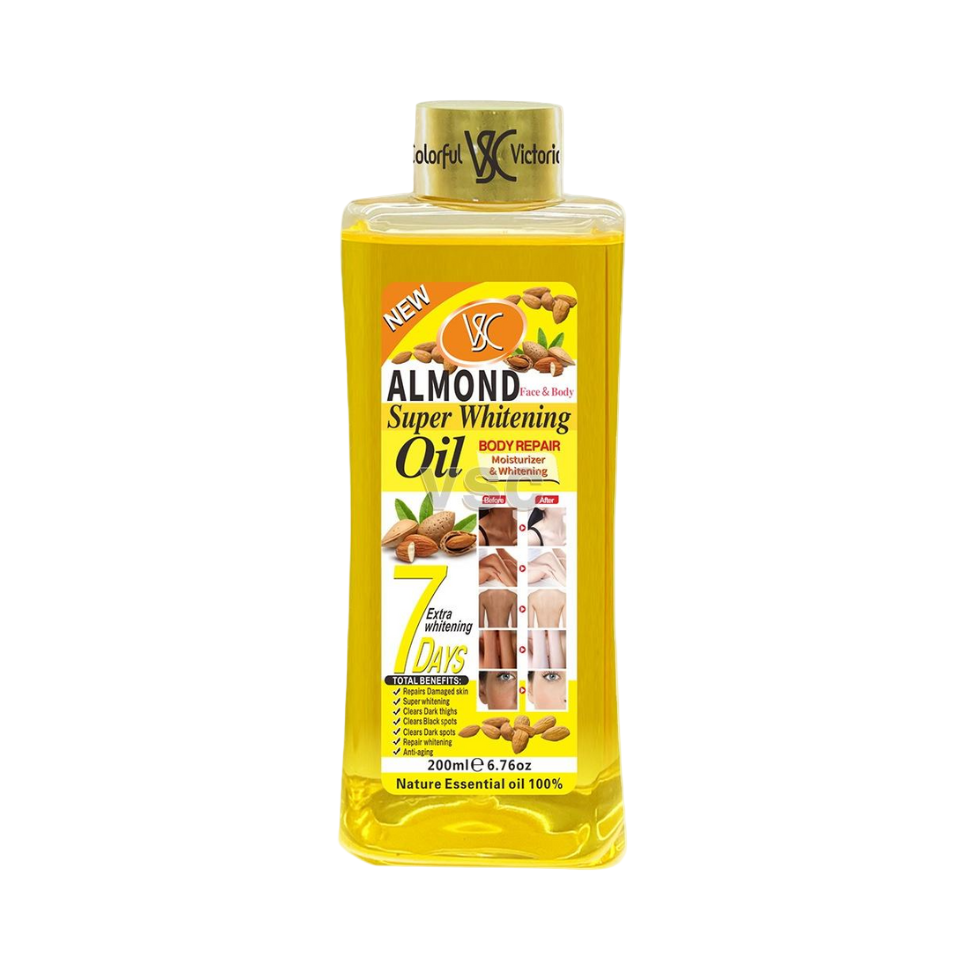 Veet Gold Almond Body Oil 200ml – Moisturizing & Super Whitening Body Repair