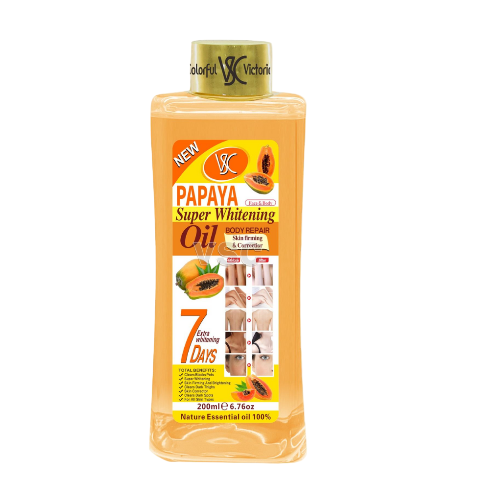 Veet Gold Papaya Super Whitening Oil 200ml – 7 Days