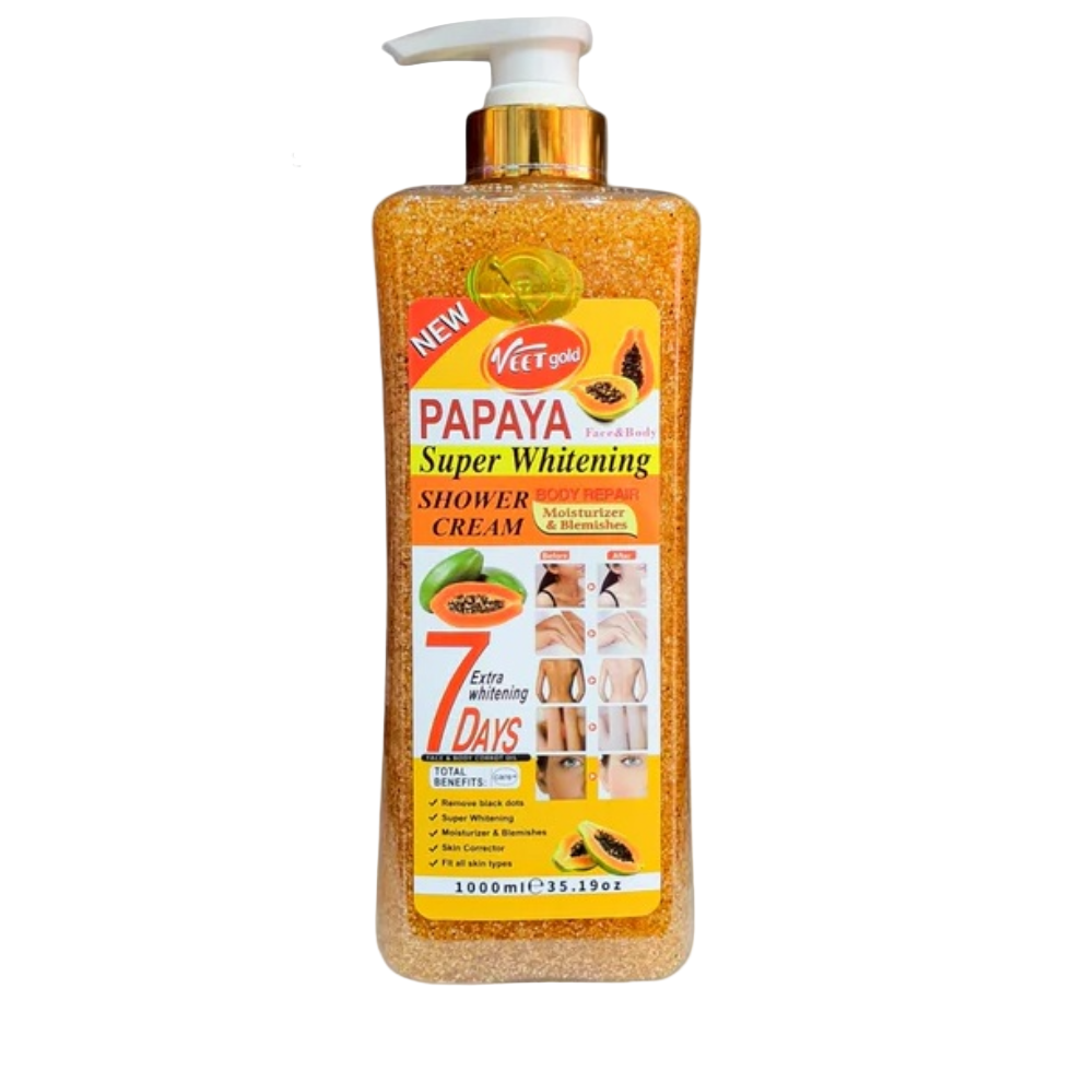 Veet Gold Papaya Super Whitening Oil 7 Days 1000ml