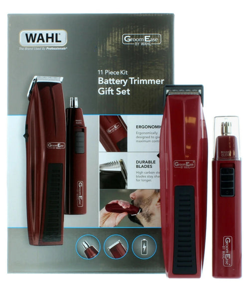 WAHL GroomEase Battery Beard & Personal Trimmer Gift Set - 11 Piece Kit