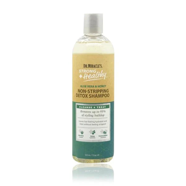 Dr. Miracle's Aloe Vera & Honey Non-Stripping Detox Shampoo 355ml/ 12oz.