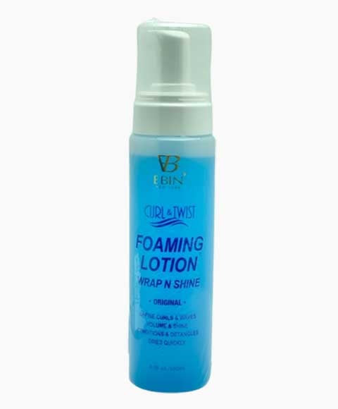 Ebin Curl & Twist Foaming Lotion Wrap 'N 'Shine-250ml/8.5 fl.oz