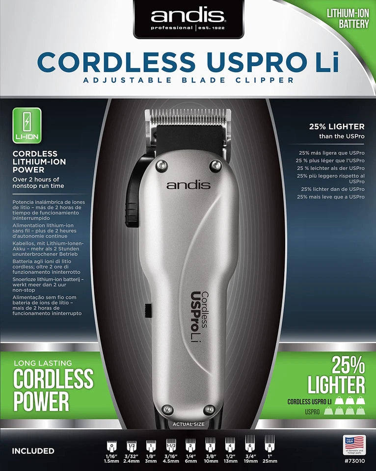 Andis Cordless USPro Li Adjustable Blade Clipper